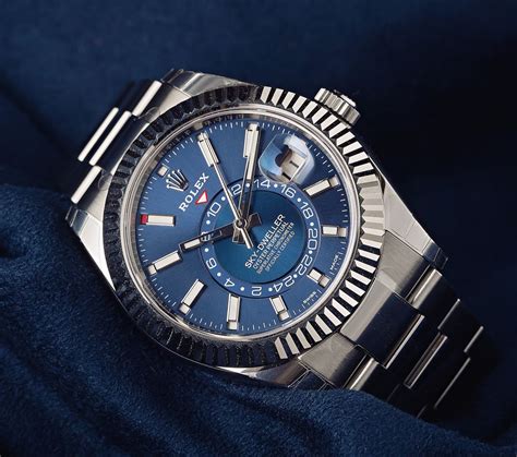 rolex sky dweller blue review|Rolex Sky-Dweller blue price.